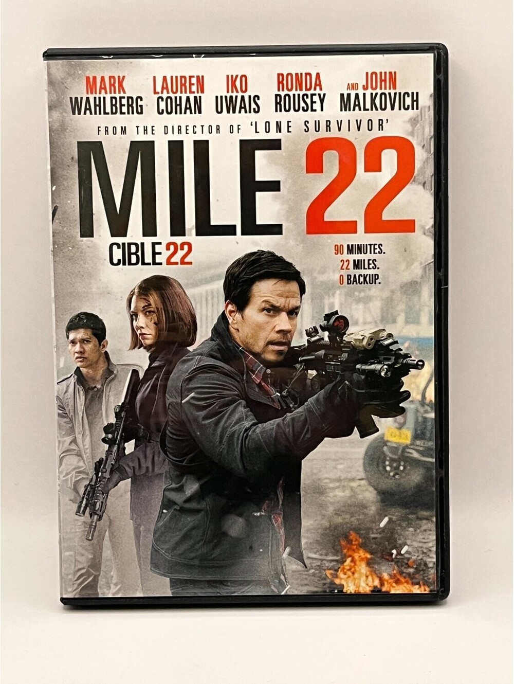 Mile 22 DVD Widescreen Mark Wahlberg Action Peter Berg